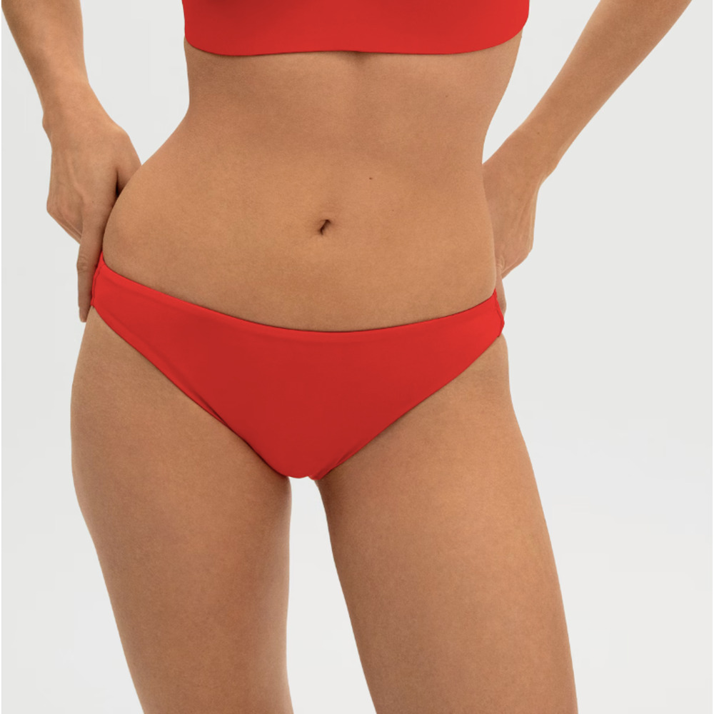 Everlane Womens The Bikini Bottom Medium Swimwear Red NWT